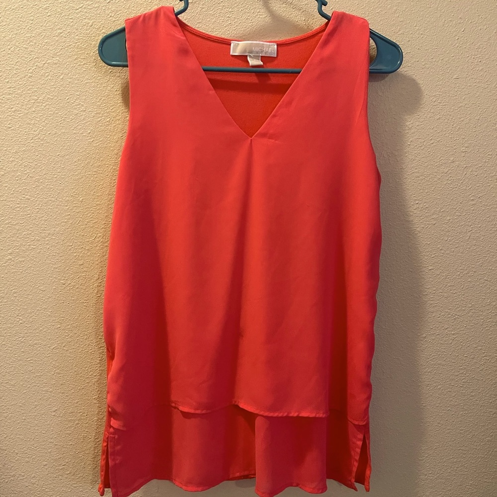 Michel Kors pink salmon blouse